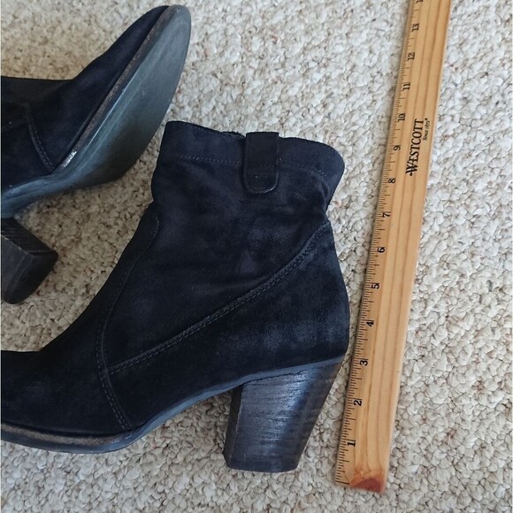 Paul Green Jax Black Suede Ankle Boots size 8.5 - Picture 9 of 12